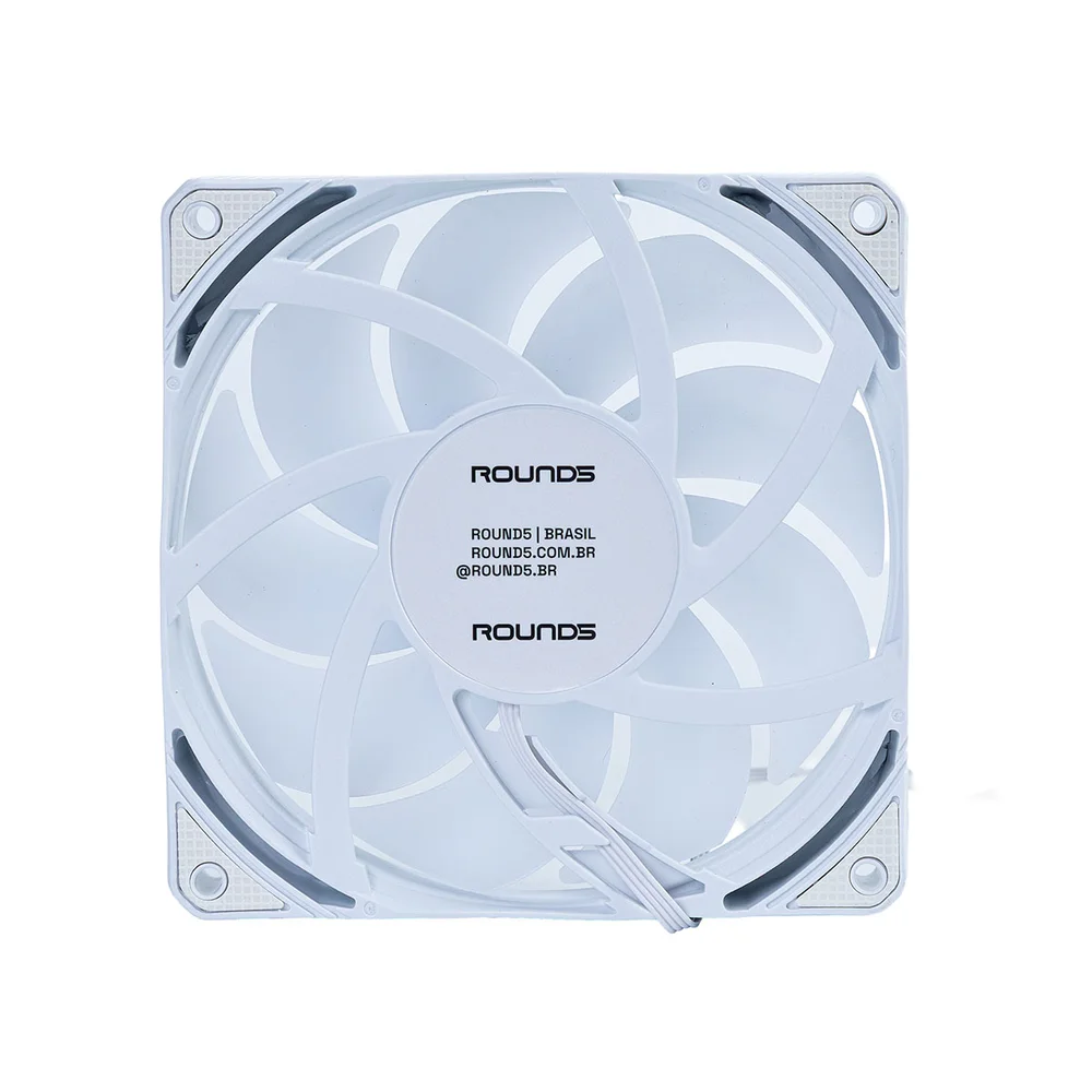 Fan 120mm Round5 Siroco Forward Pwm Branco R5-siroco-fw-w-2206 6