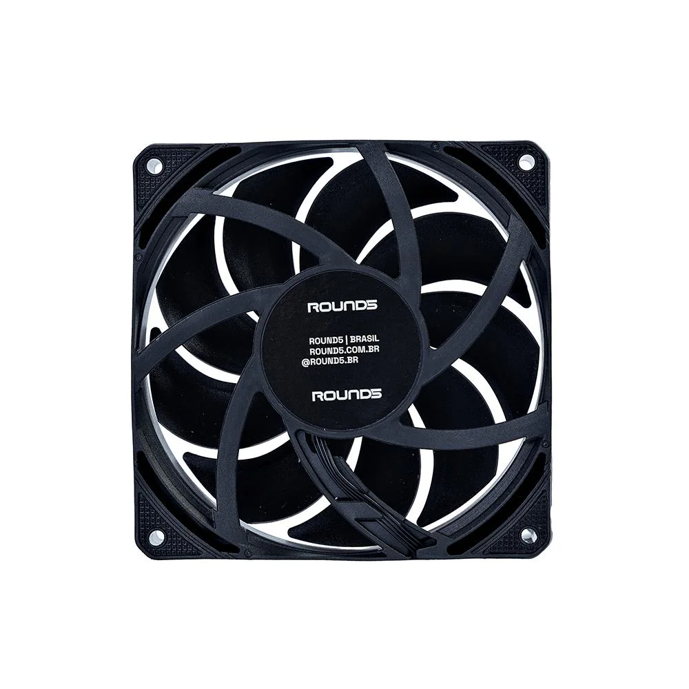 Fan Round5 Siroco Forward 120mm Sem LED Pwm Preto 5