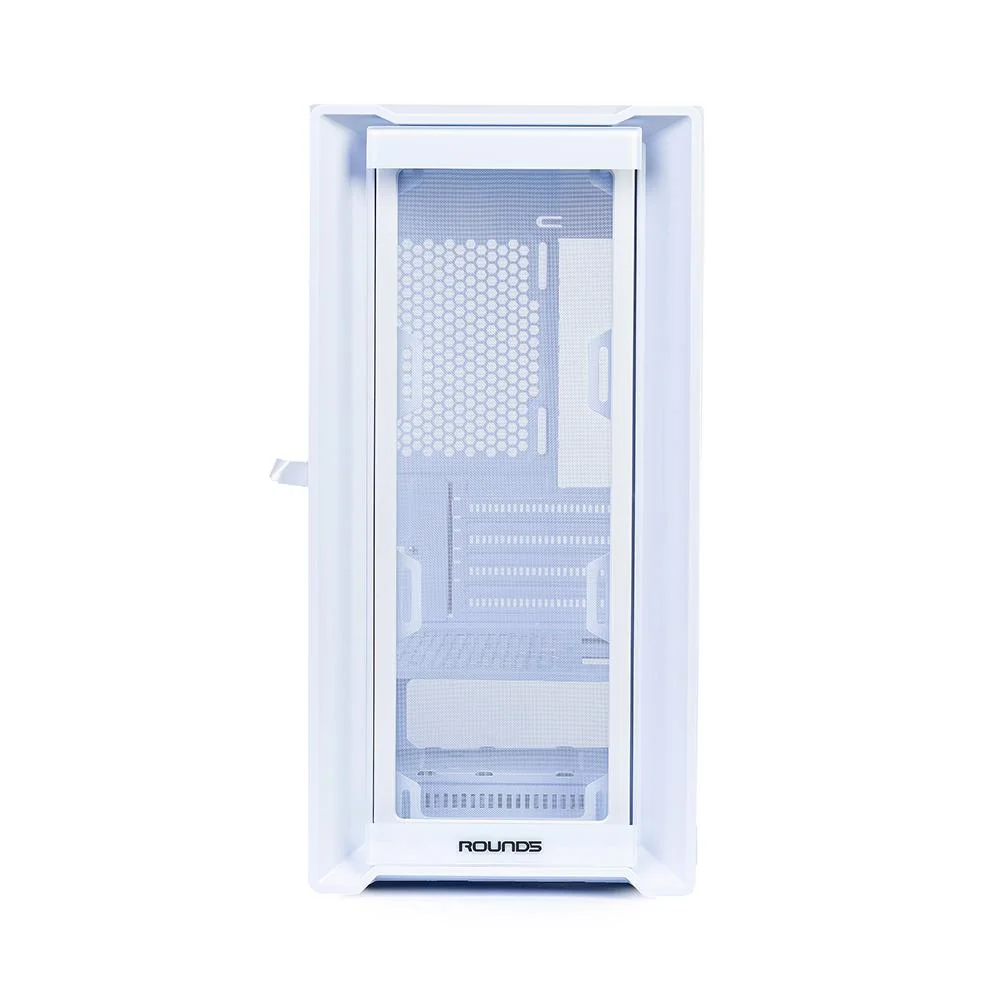 Imagem 2 de 5 do produto Gabinete Gamer Round5 Astra Mid Tower M-atx Sem Fan Vidro Branco