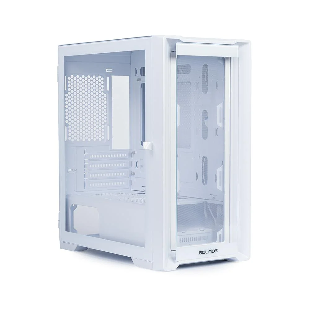Imagem 5 de 5 do produto Gabinete Gamer Round5 Astra Mid Tower M-atx Sem Fan Vidro Branco