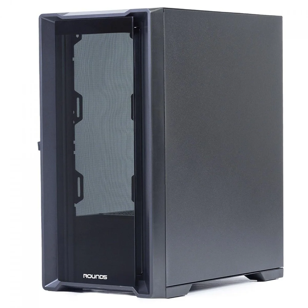 Imagem 3 de 5 do produto Gabinete Gamer Round5 Astra Black, Mid Tower, Lateral De Vidro, Matx, Sem Fans, Preto, R5-astra-b-2185