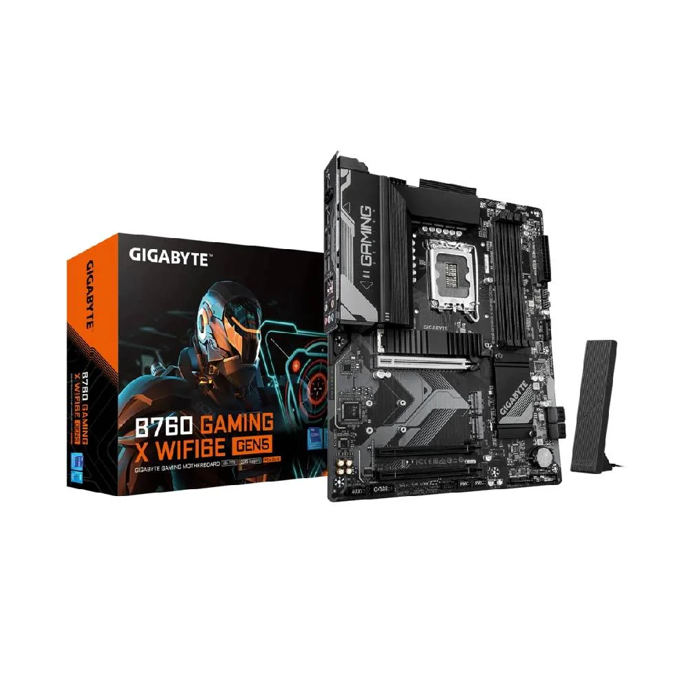 Placa Mãe Gigabyte B760 Gaming X Wifi6e Gen5 LGA 1700 4xDDR5 Chipset Intel B760 Atx