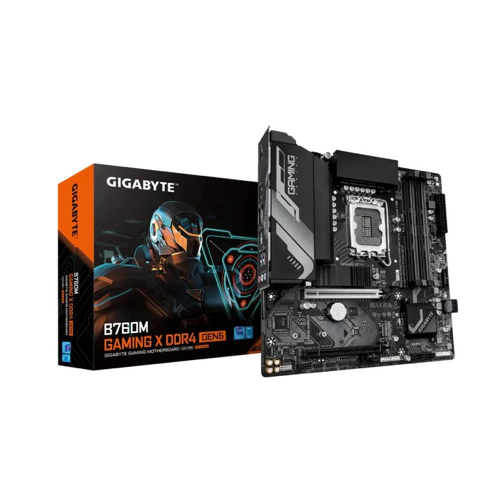 Placa Mãe Gigabyte B760m Gaming X Ddr4 Gen5 LGA 1700 4xDDR4 Chipset Intel B760 Matx