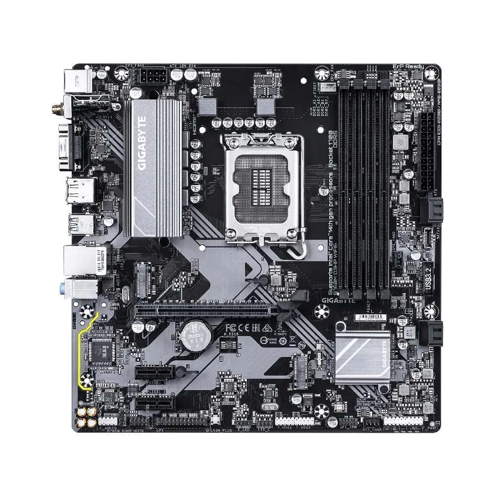 Imagem 2 de 4 do produto Placa Mãe Gigabyte B760m D3hp Wifi6 LGA  1700 4xDDR5 Chipset B760 Matx