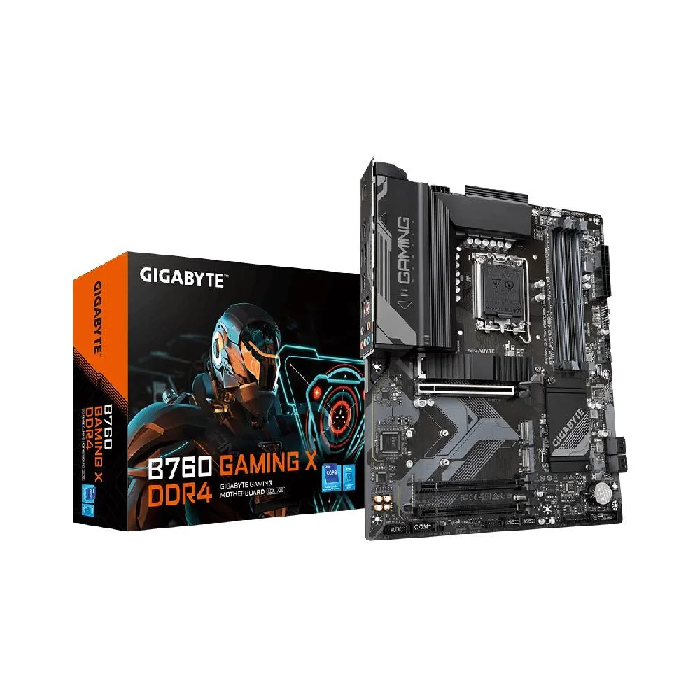 Placa Mãe Gigabyte B760 Gaming X Ddr4 Gen5 LGA 1700 4xDDR4 Chipset Intel B760 Atx Placa Mãe Gigabyte B760 Gaming X Ddr4 Gen5 LGA 1700 4xDDR4 Chipset Intel B760 Atx
