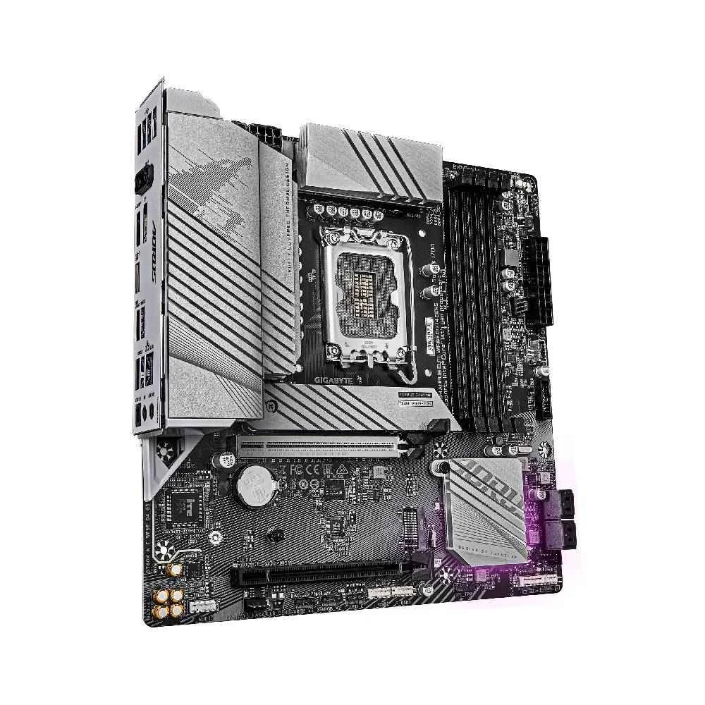Imagem 2 de 4 do produto Placa Mãe Gigabyte B760m Aorus Elite Wifi6e Ddr4 Gen5 LGA  1700 4xDDR4 Chipset Intel B760 Matx