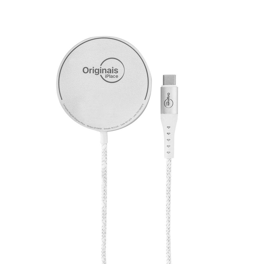 Carregador Magsafe, Carregamento Por Indução,   Iplace, Branco
