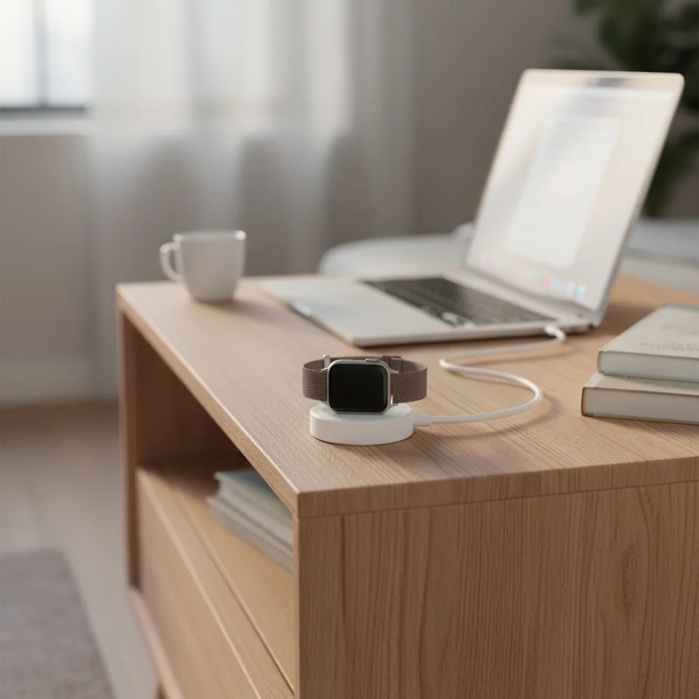 Imagem 3 de 5 do produto Carregador Magnético Compatível Com Relogio Applewatch 2