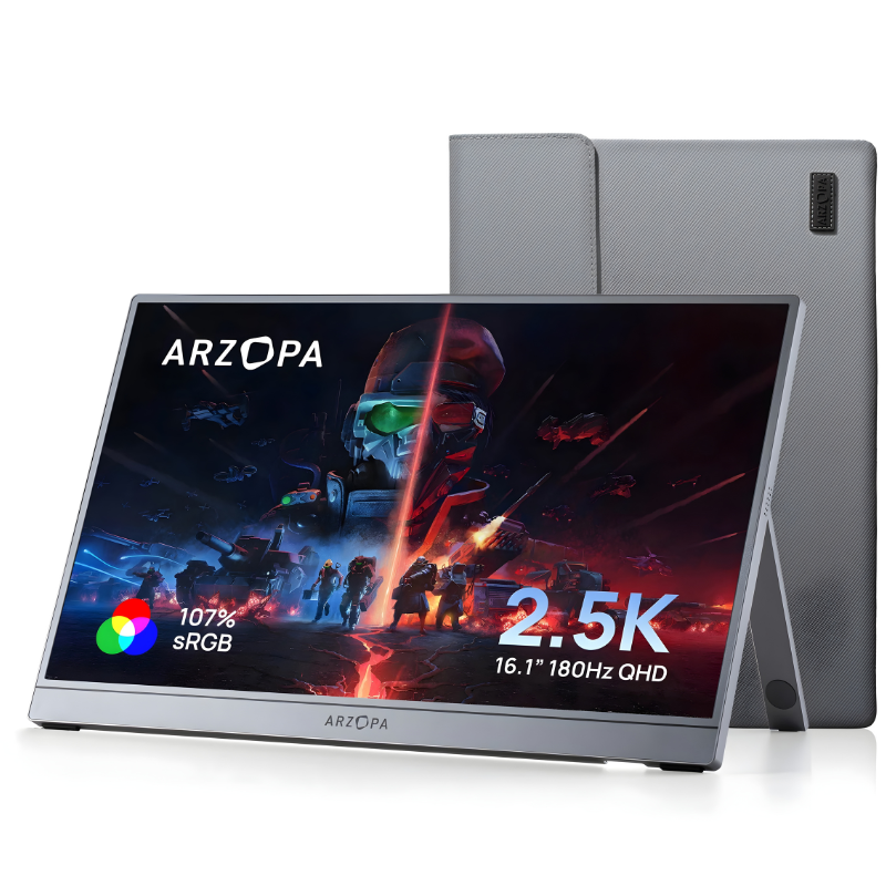 Monitor Portátil Gamer Arzopa Z3fc 16.1" 180hz 2k Qhd Lcd Hdr Usb-c Mini HDMI - Z3fc