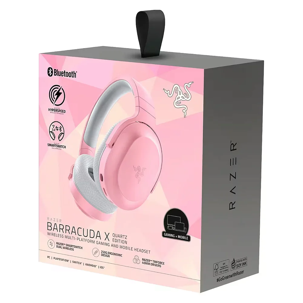 Imagem 3 de 4 do produto Fone De Ouvido Razer Barracuda X Rz04-04430300-r3u1 Rosa