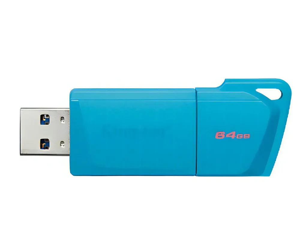 Imagem 2 de 4 do produto Pendrive Kingston Datatraveler Exodia M 64gb Usb 3.2 Gen 1 - Turquesa Kc-u2l64-7lb