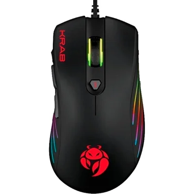 Mouse Gamer Krab Specter Kbgmr20 RGB 10000dpi - Preto (com Cabo)