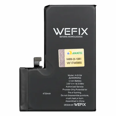 Bateria Wefix Homologada Anatel Compatível Com Iphone 15 Pro Max