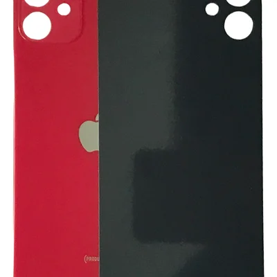 Tampa Traseira Compativel Com Iphone 11 Furo Da Câmera Maior Cor:vermelho
