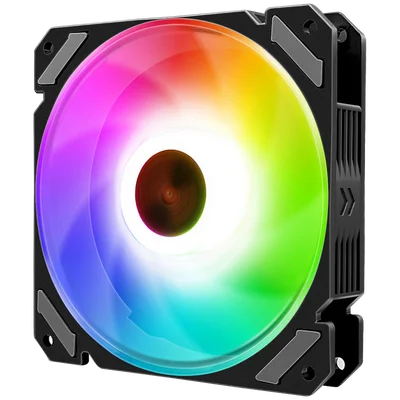 Cooler Fan JOY, Pwm 4 Pinos, ARGB 5v 3 Pinos, 120mm, Preto, Coolmoon CM-JOY-B