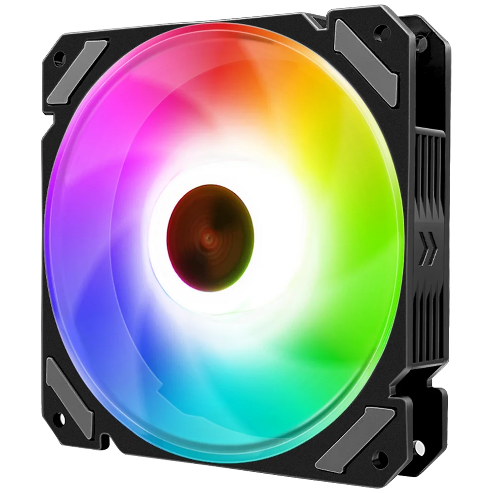 Cooler Fan JOY, Pwm 4 Pinos, ARGB 5v 3 Pinos, 120mm, Preto, Coolmoon CM-JOY-B 4