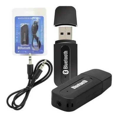 Adaptador Receptor Bluetooth Veicular, Ad-015,  P2, Preto
