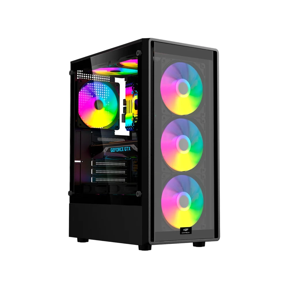 Gabinete Gamer Vidro Lateral, Mt-g140bk, M-atx, Sem Cooler, Suporta Watercooler