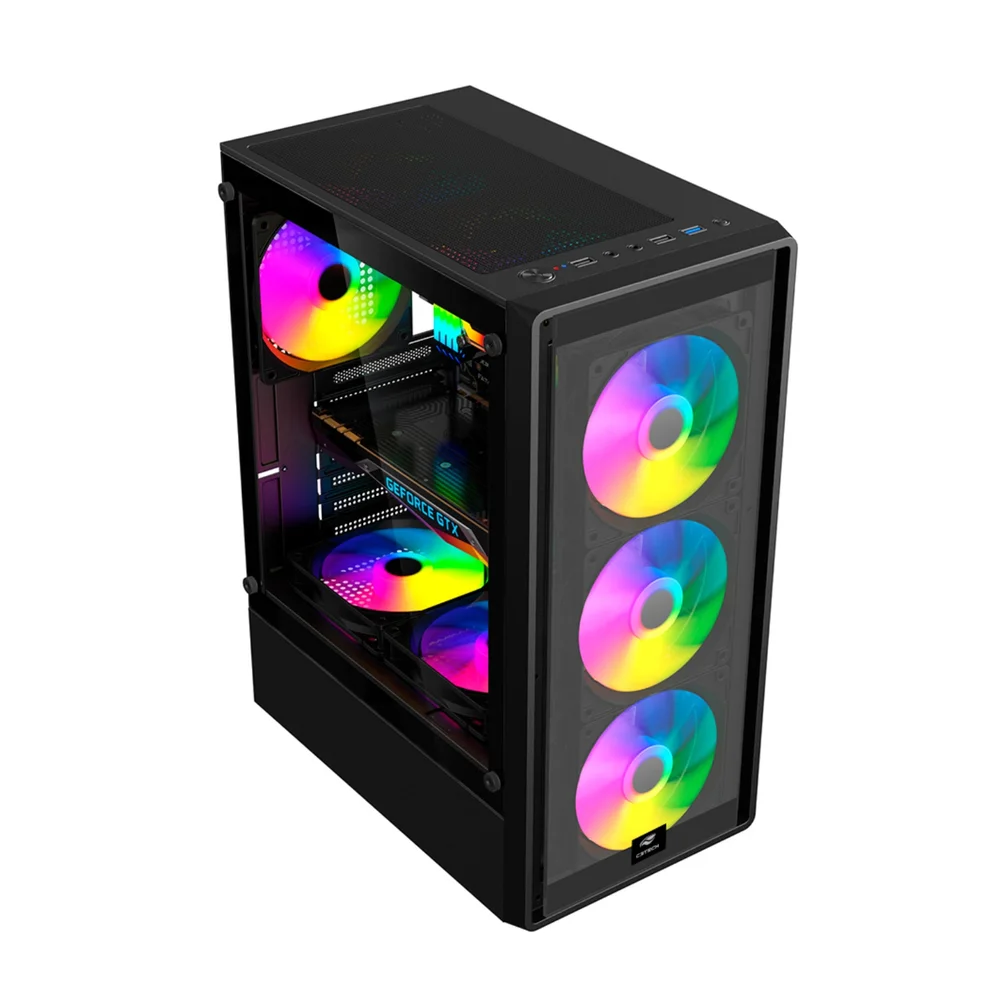 Imagem 4 de 4 do produto Gabinete Gamer Vidro Lateral, Mt-g140bk, M-atx, Sem Cooler, Suporta Watercooler