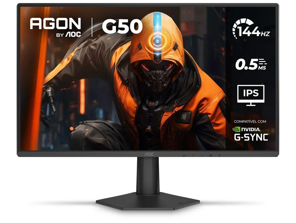 Monitor Gamer Aoc Agon G50 24” 144hz 0,5ms Ips Full Hd Hdr10 G-sync 24g50f