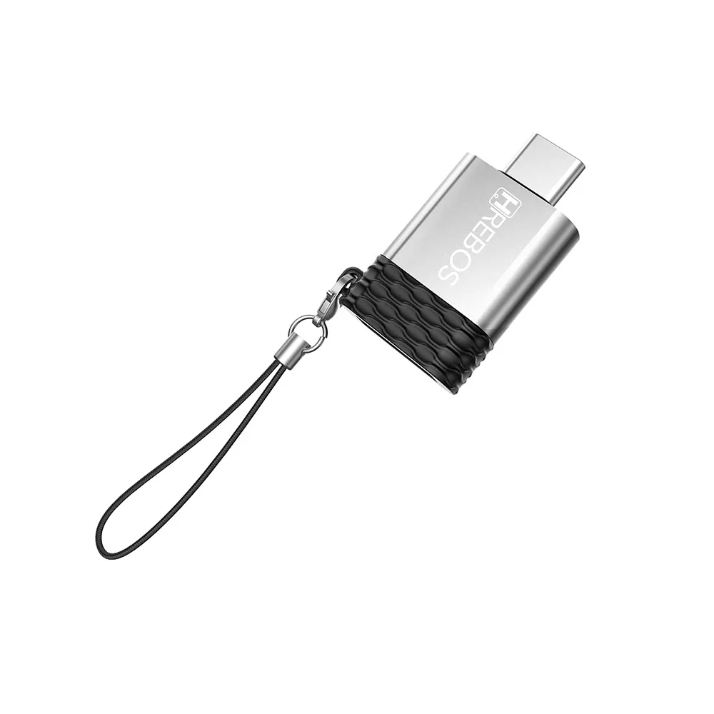 Imagem 2 de 3 do produto Adaptador Hrebos Ad-208 Usb Tipo C Macho Para Usb 3.0 Fêmea