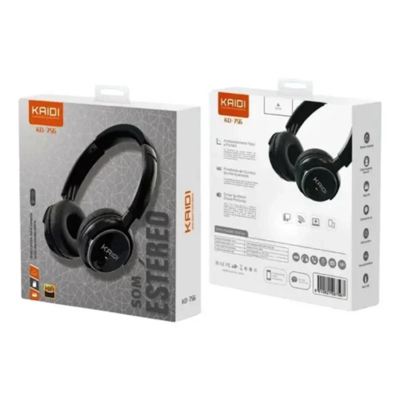 Imagem 3 de 3 do produto Fone Bluetooth Estéreo Kaidi Kd-756 Tws Preto - Único Único
