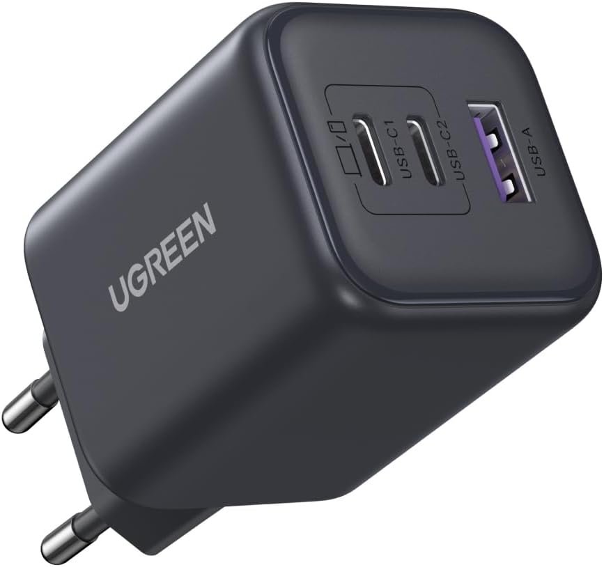 Carregador Super Rápido Usb-c Ugreen 45w Gan Super Fast Charging 2.0 Compatível Galaxy S25 24 23 S22 Séries, Ultra ( Sem Cabo )