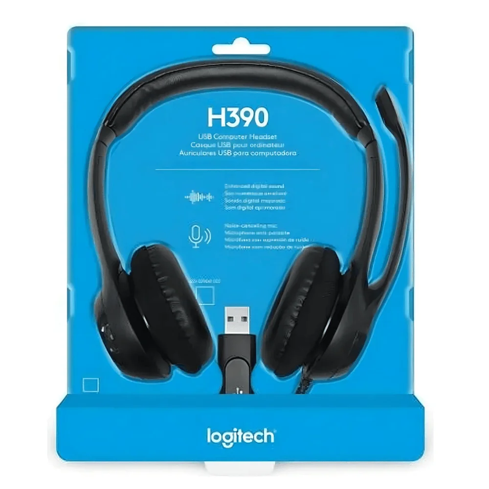 Imagem 3 de 4 do produto Headset Gamer Usb Logitech Preto H390 Com Microfone Flexível