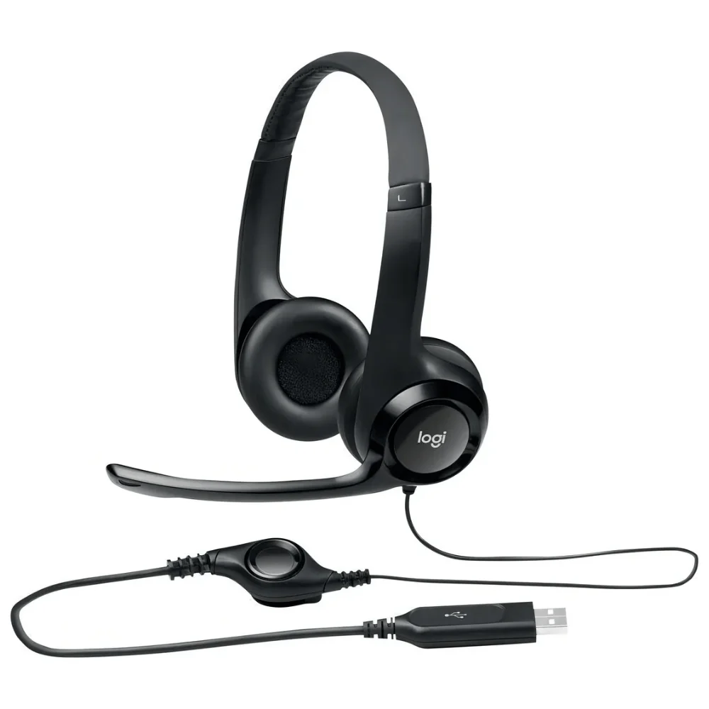 Imagem 4 de 4 do produto Headset Gamer Usb Logitech Preto H390 Com Microfone Flexível