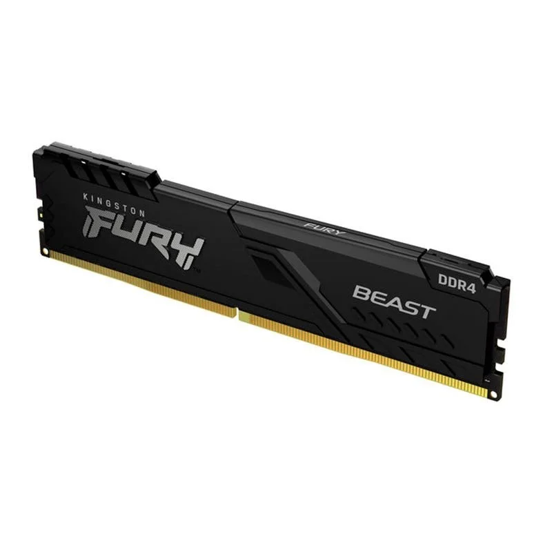 Memoria 8GB Ddr4 3200mhz Cl16 Kingston Fury Beast Black - Desktop - Kf432c16bb/8wp