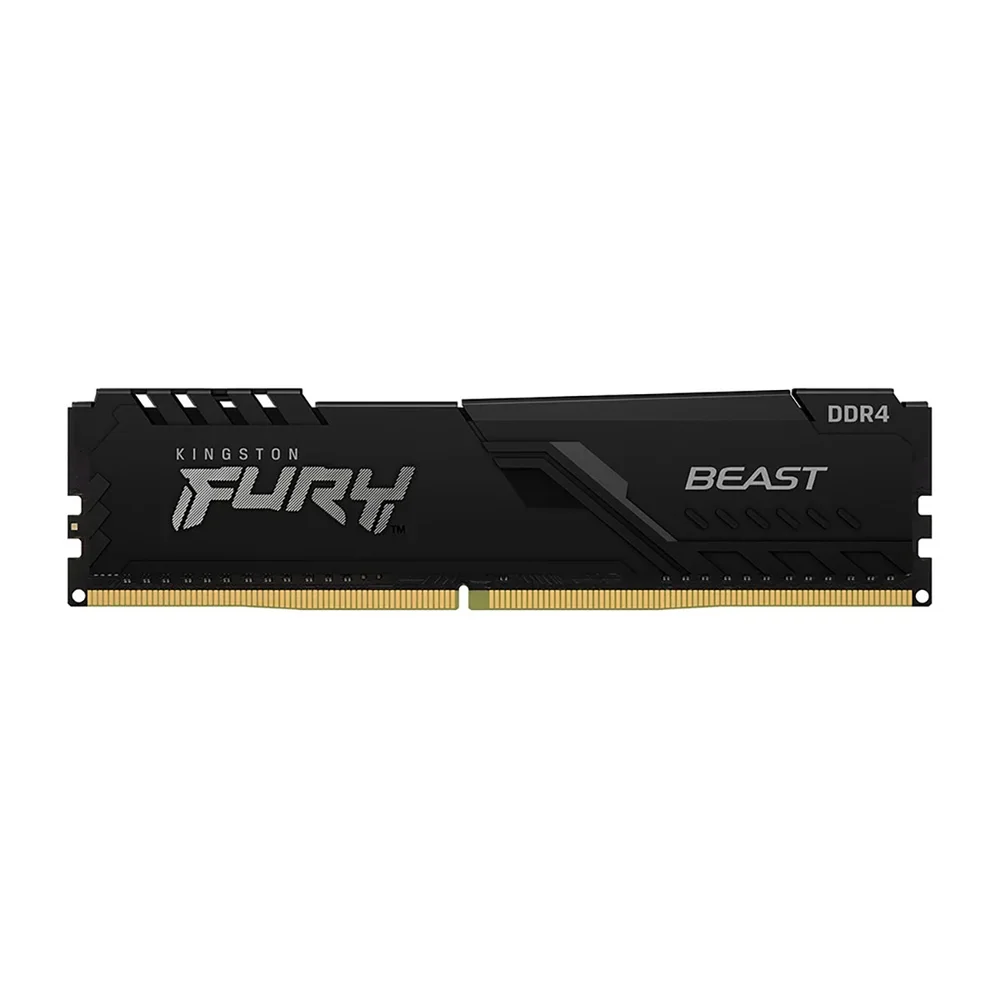 Imagem 3 de 5 do produto Memoria 8GB Ddr4 3200mhz Cl16 Kingston Fury Beast Black - Desktop - Kf432c16bb/8wp