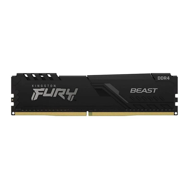 Imagem 5 de 5 do produto Memoria 8GB Ddr4 3200mhz Cl16 Kingston Fury Beast Black - Desktop - Kf432c16bb/8wp