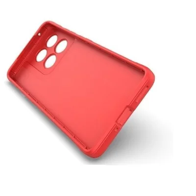 Capa Case Silicone Aveludada Vermelho  Moto Edge 60 Fusion