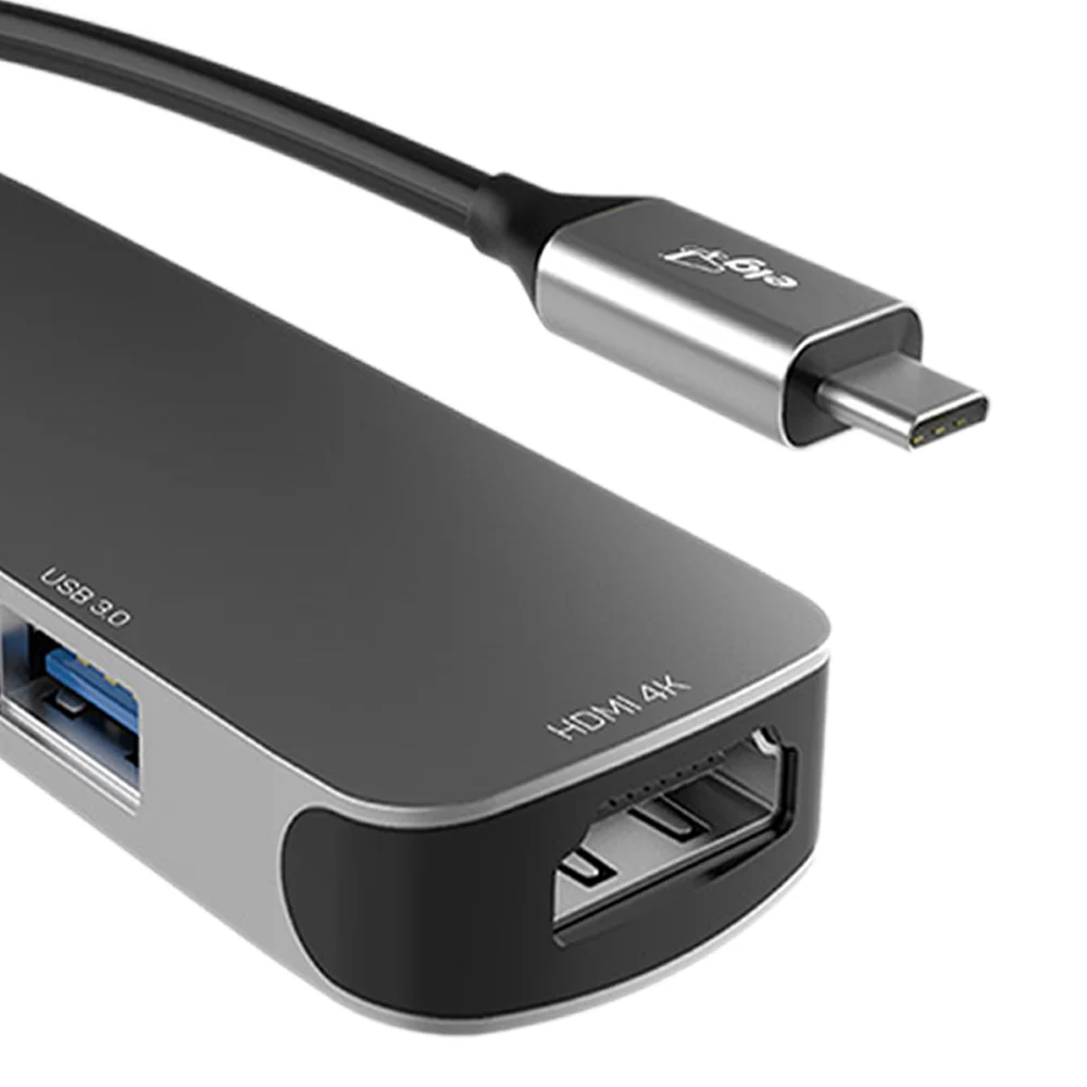 Imagem 4 de 5 do produto Adaptador Hub Usb-c 3.0, Expansão Com 4 Portas (inclui HDMI 4k), Transferência 5gbps, Hub41hd-v2, Elg