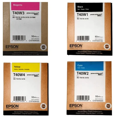 Cartucho De Tinta Epson T40w Kit 4 Cores Preto, Magenta, Ciano, Amarelo | T3170m T3170 T5170