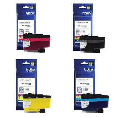 Cartucho De Tinta Brother Lc3039 Kit 4 Cores Preto, Magenta, Ciano, Amarelo | J5845 J5945 J6545 J6945