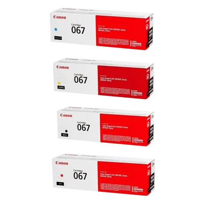 Cartucho Toner Canon T067 Kit 4 Cores Preto, Magenta, Ciano, Amarelo | Mf654 E Mf656
