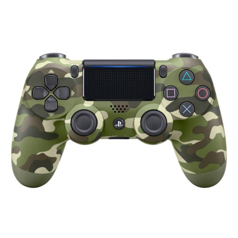 Controle Sem Fio Compatível Com Play4 Ps4 Playstation 4 / Slim / Pro / PC E Smart Tvs Samsung Cor Verde Camuflado