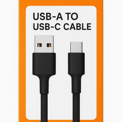 Cabo Usb Tipo C Preto Nylon Turbo Envio Imediato Qualidade