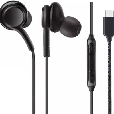 Fone De Ouvido Com Fio Entrada Tipo C Som Balanceado Usb-c Cabo De Tecido