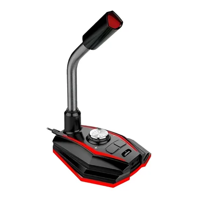 Microfone De Mesa Gamer Usb Tecnologia Omnidirecional