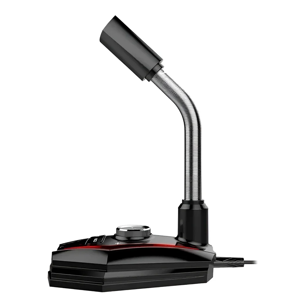 Imagem 4 de 5 do produto Microfone De Mesa Gamer Usb Tecnologia Omnidirecional