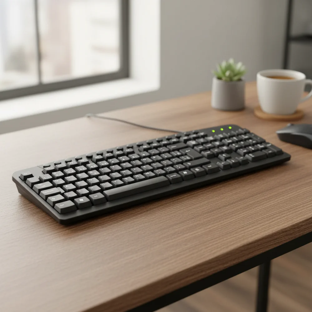 Imagem 2 de 4 do produto Teclado Kmex KM2928 USB Multimídia Preto ABNT2 Plug and Play