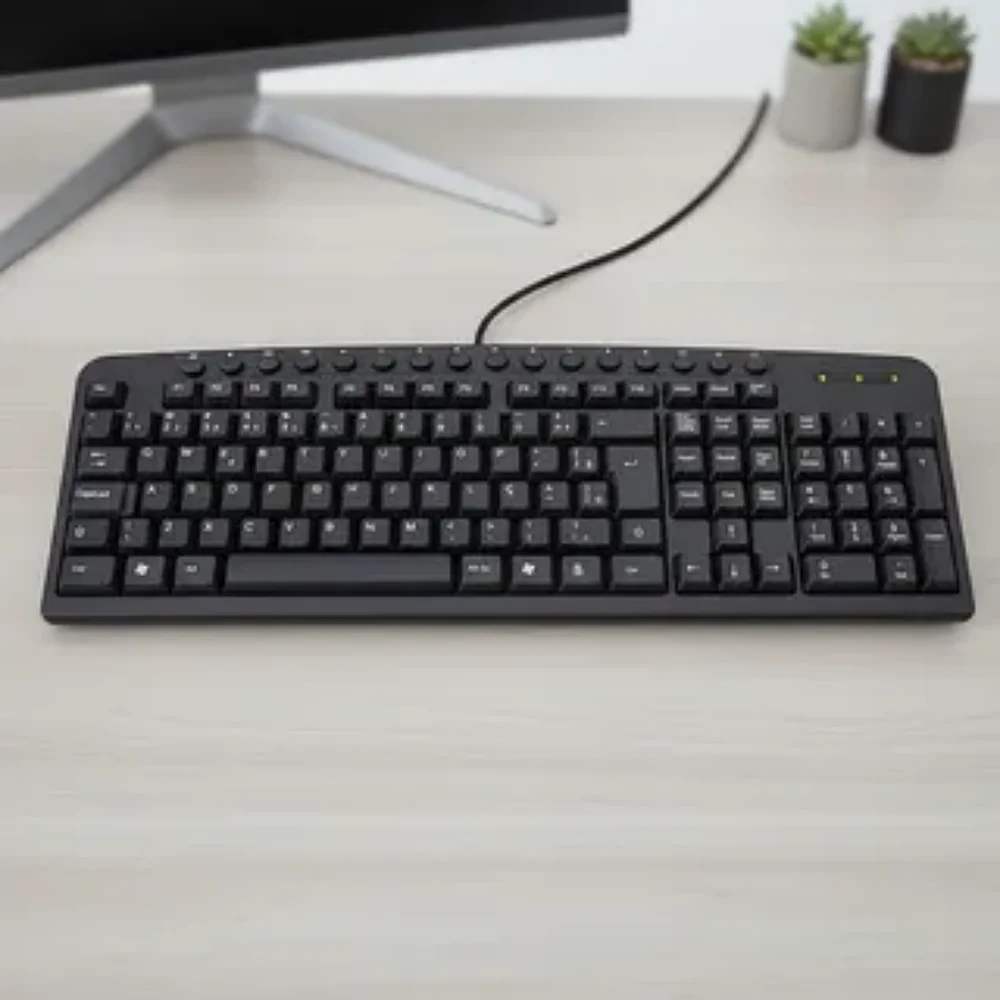 Imagem 4 de 4 do produto Teclado Kmex KM2928 USB Multimídia Preto ABNT2 Plug and Play