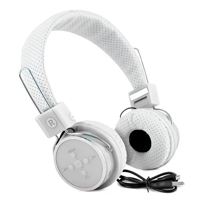 Fone De Ouvido Articulável Bluetooth Microfone Som Cor:branco