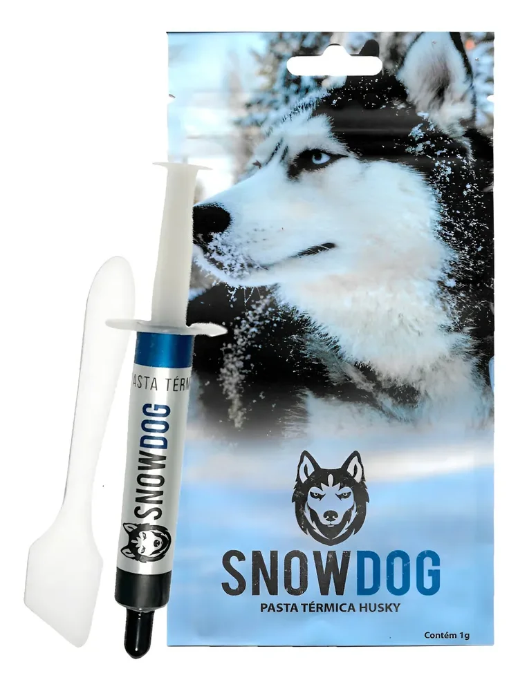 Imagem 5 de 5 do produto Pasta Térmica Snowdog Husky 1g 12.8w/mk + Sache de limpeza externa