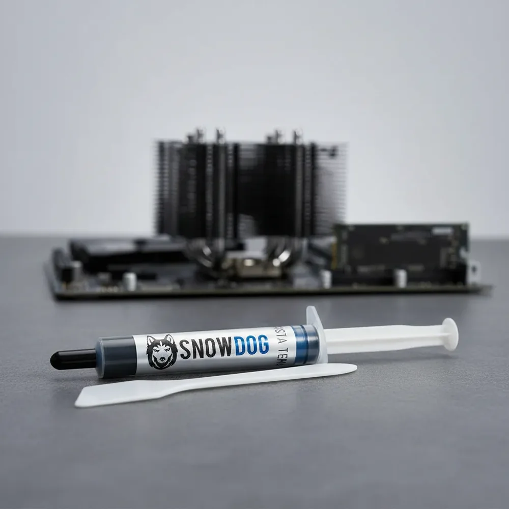 Imagem 2 de 4 do produto Pasta Térmica Snowdog Husky 3 G 12.8w/mk Alta Performance + Sache de limpeza externa