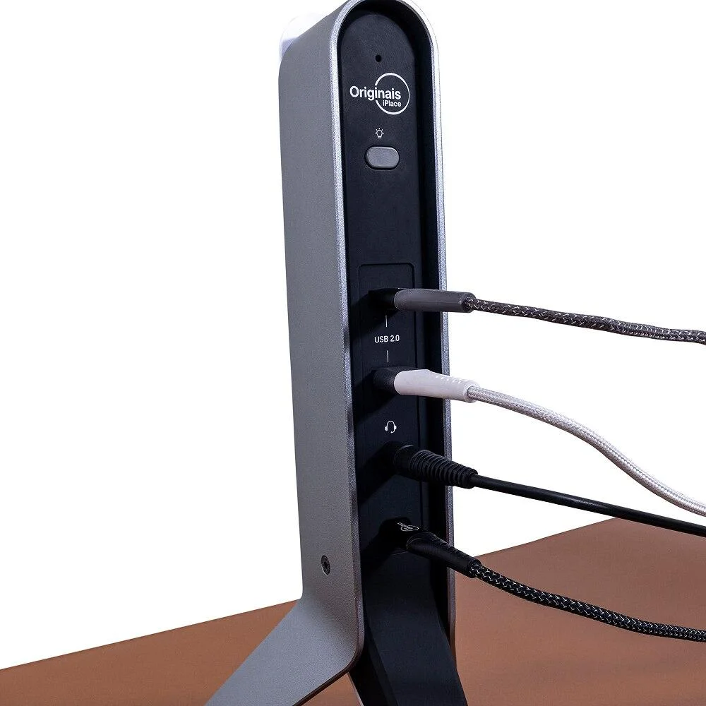 Imagem 3 de 5 do produto Suporte Para Headset Gamer X100 Pro,   Iplace, Cinza