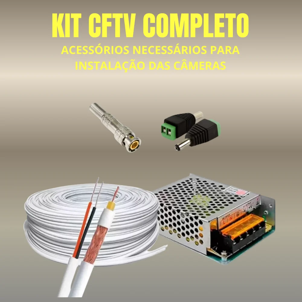 Kit 5 Câmeras Full Color C/áudio Dvr Intelbras 8ch 1TB Purple