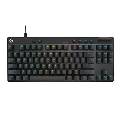 Teclado Gamer Logitech Pro Xl Tkl Rapid, RGB, Switch Magnetico-analogico, Preto, 920-013131